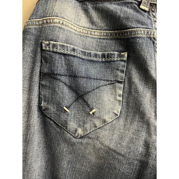 Freesoul Emerald 2520 Ladies Dark Denim Jeans Trousers Straight Low R. W32 L32 - Picture 10 of 13